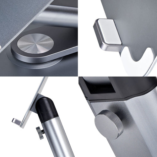Telescopic Laptop Stand Adjustable Height Aluminum Portable 360° Swivel