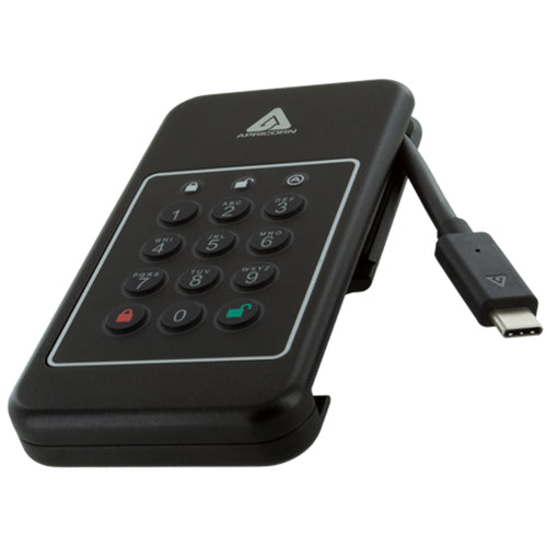 Portable 2TB USB Type-C External Hard Drive 1000 MB/s Password Protection