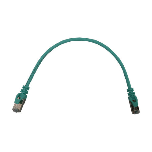 Cat6a 10G Snagless Shielded Slim Ethernet Cable RJ45 1 ft Aqua