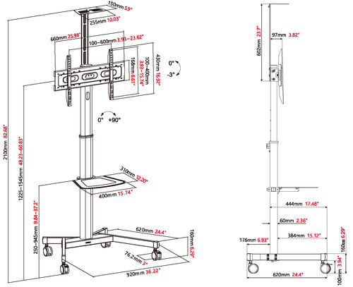 Vision VFM-F19 TV mount/stand