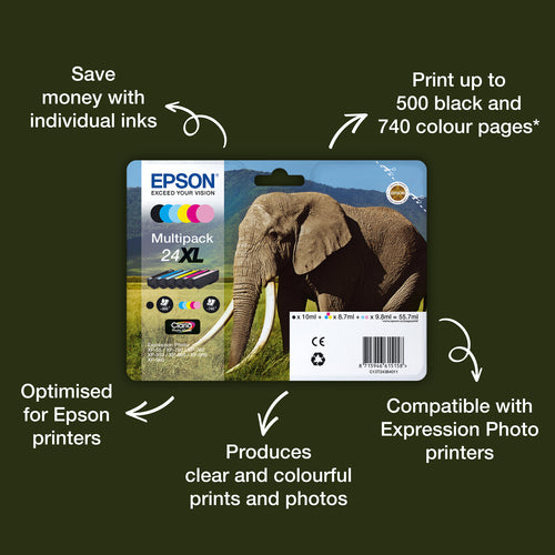 Epson Elephant C13T24214012 ink cartridge
