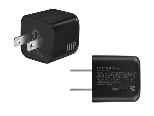 Mobile Device Charger Monoprice 20V Compact Black Indoor Use