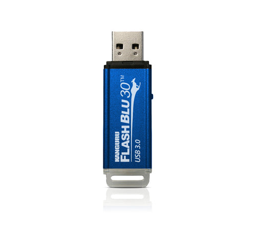iStorage Kanguru FlashBlu30 64GB USB 3.0-Flash-Laufwerk – Sichere Datenübertragung