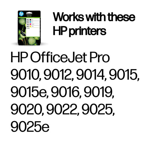 HP 963 4-Pack CMYK(4) Original Combo ink cartridge
