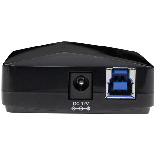 4-Port USB 3.0 Hub with 2.4A Charging Port Black
