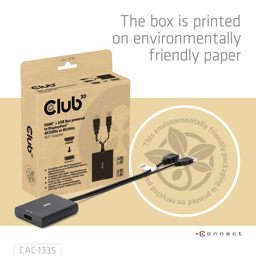 CLUB3D CAC-1335 video cable adapter