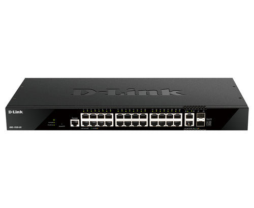 D-Link 28-Port Gigabit stapelbarer Smart Managed Switch L3 10G Ethernet Rackmontage