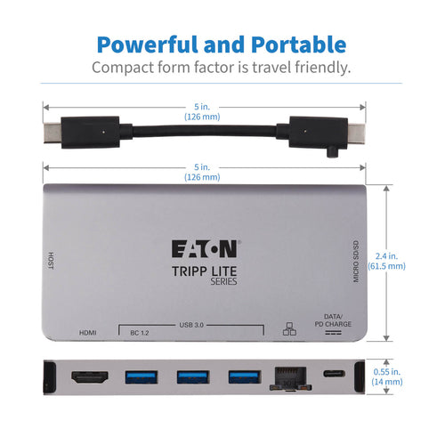Tripp Lite U442-DOCK5D-GY laptop dock/port replicator