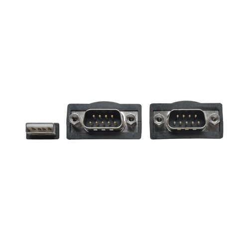 Tripp Lite 2-Port USB to DB9 Serial FTDI Adapter Cable 6ft