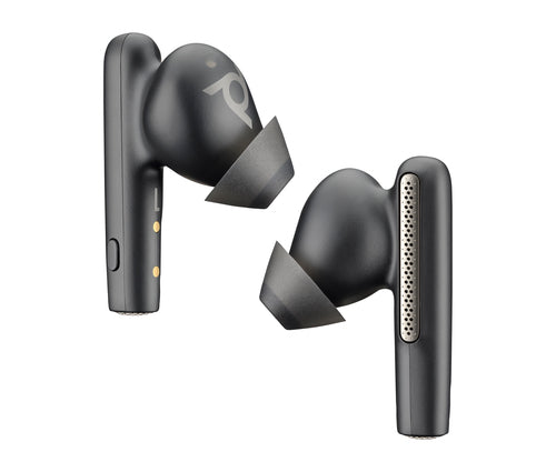 HP Poly Voyager Free 60+ UC Carbon Black Earbuds +BT700 USB-C Adapter +Touchscreen Charge Case