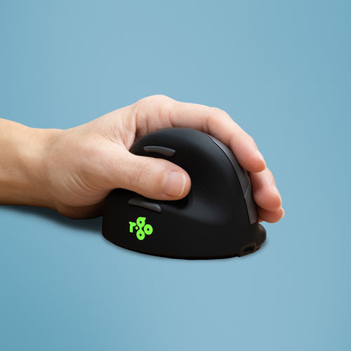 R-Go Tools Ergonomische Maus R-Go HE Break - Linkshänder - Bluetooth - 1750 DPI - Schwarz