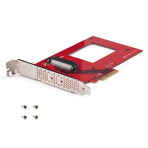 StarTech.com PEX4SFF8639U3 U.3 to PCIe Adapter Card - PCIe 4.0 x4 for 2.5" NVMe SSDs