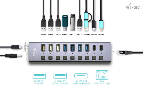 i-tec CACHARGEHUB9LANUK interface hub