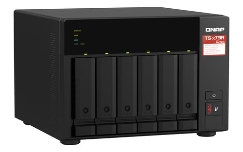 QNAP TS-673A NAS Tower Ryzen Embedded V1500B 8GB DDR4