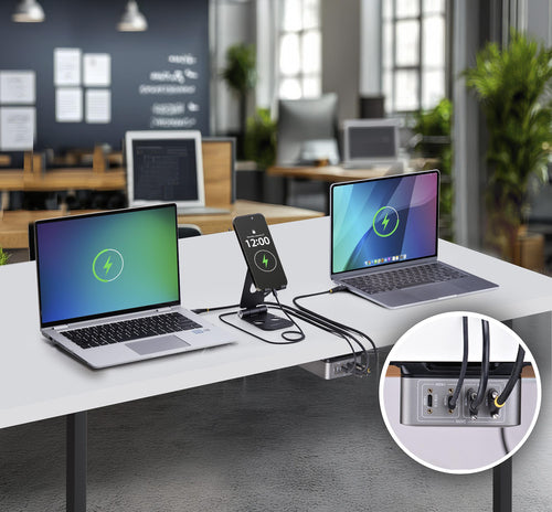 4-Port USB-C Ladegerät 240W Power Delivery 3.1 Schraubverriegelung