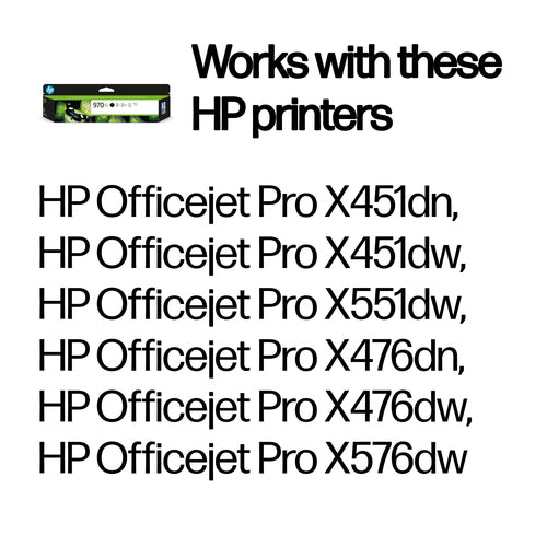 HP 970XL High Yield Black Original ink cartridge