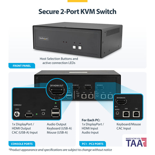 StarTech.com CK4-HP102C KVM switch