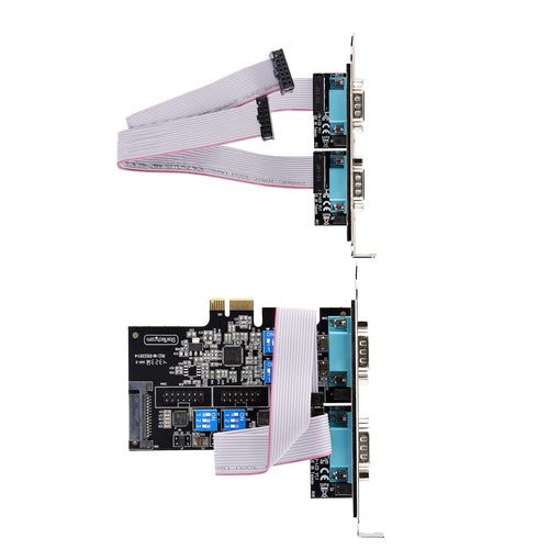 StarTech 4-Port Seriell PCIe Karte - RS232/RS422/RS485, Low-Profile, TAA-konform