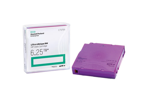LTO-6 Data Cartridges 6.25TB Pack of 20 with Cases - HPE