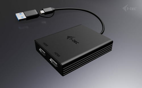 i-tec CADUAL4KDP video cable adapter