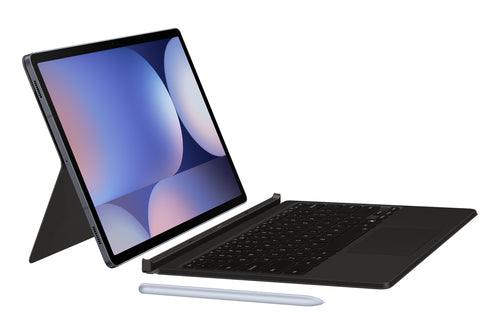 Samsung Galaxy Tab S10+ S9+ S9 FE+ QWERTZ Tastatur Trackpad - Schwarz