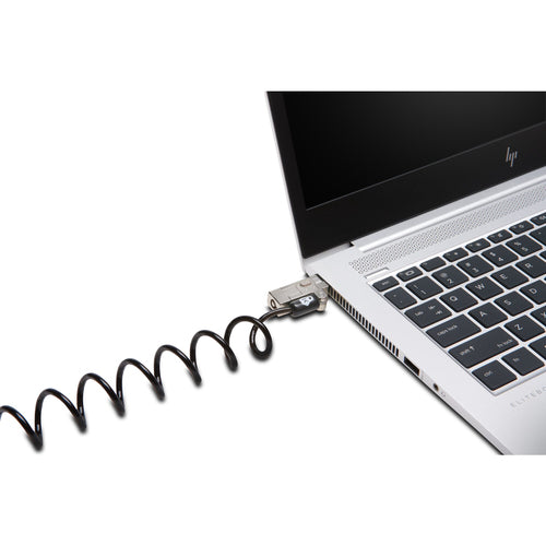 Kensington K65025WW Slim NanoSaver 2.0 Laptopschloss mit Schlüssel – 1,8 m Sicherheit aus Karbonstahl