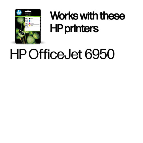 HP 903 4-Pack CMYK(4) Original Combo ink cartridge