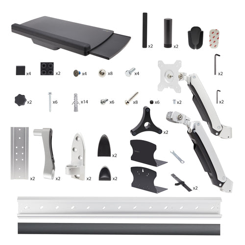 StarTech.com 2PASTSC-WALL-MOUNT desktop sit-stand workplace