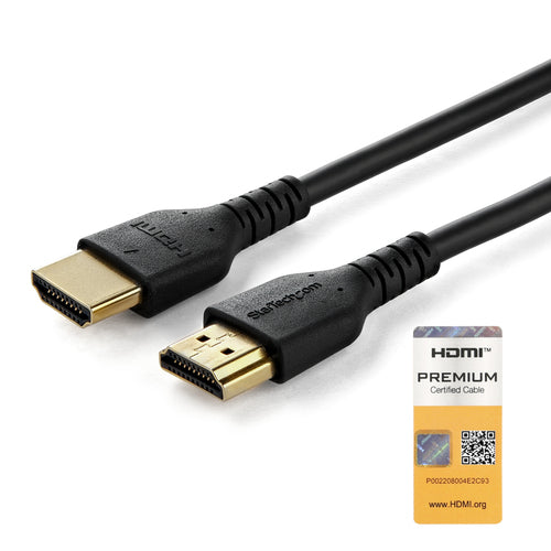 StarTech.com RHDMM2MP 1,8 m HDMI 2.0 Kabel – schlank, UHD 4K 60 Hz, zertifiziert