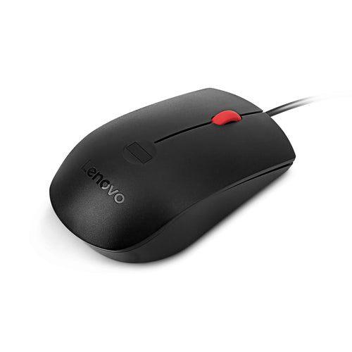 Lenovo Optische USB-Maus 1600 DPI beidhändig Schwarz