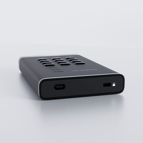 2TB iStorage diskAshur PRO³ HDD Sichere tragbare Festplatte AES-XTS-Verschlüsselung Wasserdicht