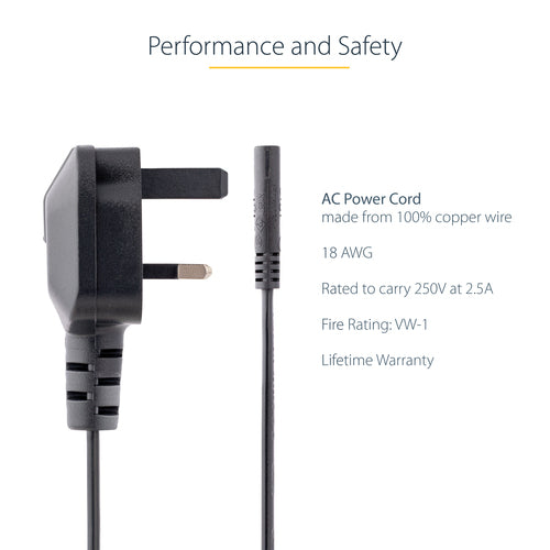 StarTech.com PXTNB2SUK6 power cable