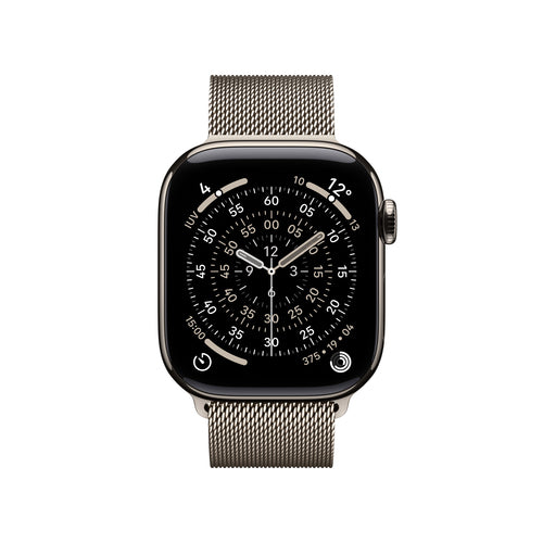 Apple Watch Series 11 GPS + Cellular 42mm Naturtitan, 64 GB OLED Touchscreen