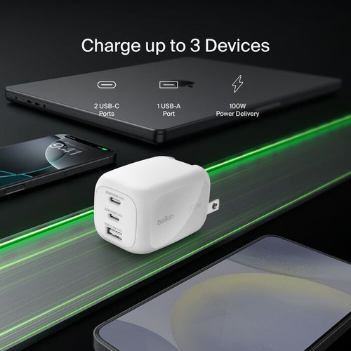 Belkin WCH016DQWH mobile device charger