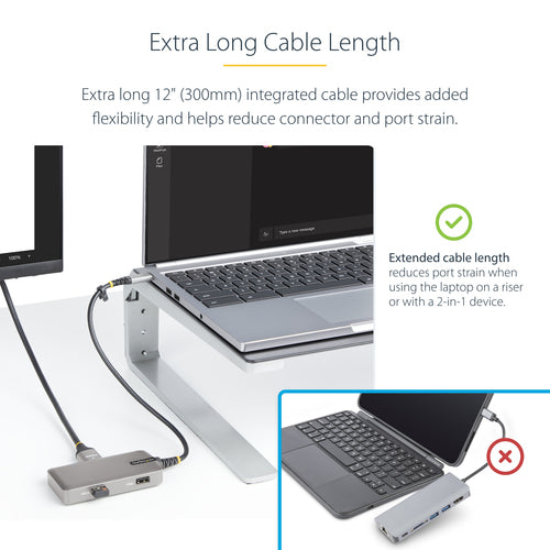 USB-C Multiport-Adapter 4K 60Hz HDMI 100W Power Delivery Grau