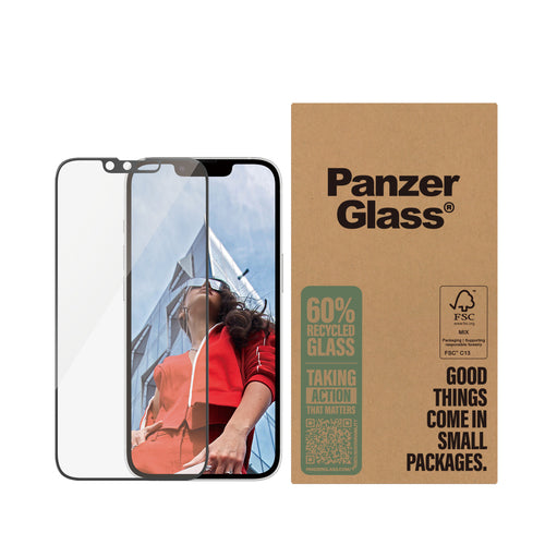 PanzerGlass ® Screen Protector iPhone 17e | 16e | 14 | 13 | 13 Pro | Ultra-Wide Fit