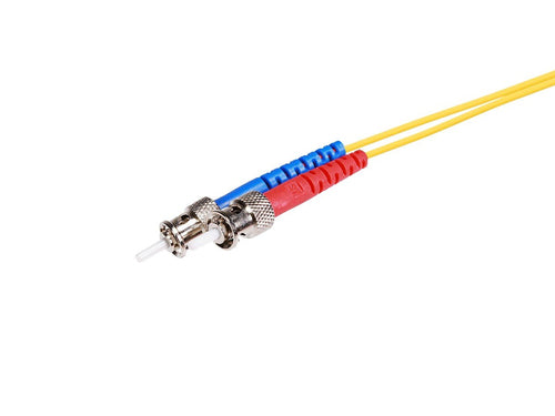 Fiber Optic Cable Monoprice Single-Mode ST-ST 2m Duplex Yellow OFNR