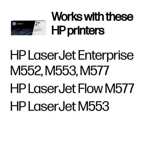 HP 508X High Yield Magenta Original LaserJet toner cartridge