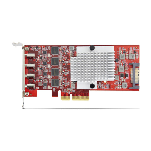 StarTech.com P10Q4C-USB-CARD-LP interface cards/adapter