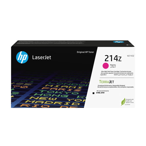 Magenta LaserJet Toner Cartridge HP 214Z Ultra High Yield 26000 Pages
