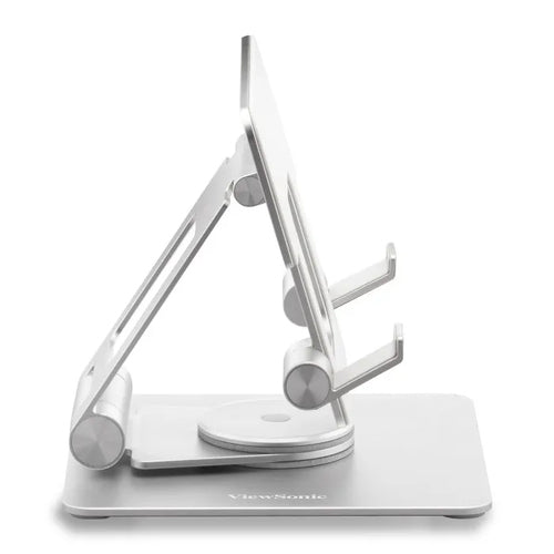 Viewsonic LCD-STND-001 Silberner Multimediaplattenwagen | 17" Verstellbarer Ständer | 360° Drehung