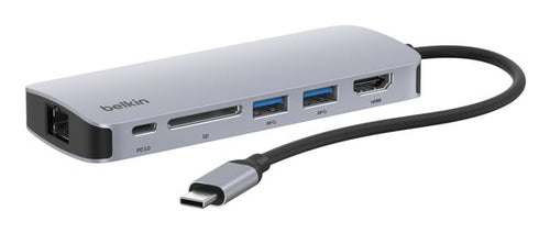 Belkin Connect USB-C HDMI Hub 3840x2160 60Hz RJ-45 USB 3.2