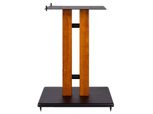 Monoprice Speaker Mount Steel Floor Stand Black Wood 60.9cm