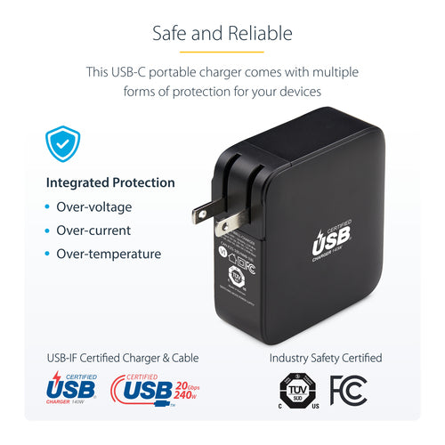 StarTech.com 1014GCN-WALL-CHARGER mobile device charger