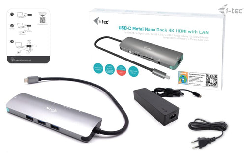 i-tec C31NANOLANPD100UK laptop dock/port replicator