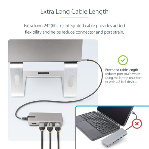 Laptop Dock StarTech.com 117B-USBC-MULTIPORT 3-Display 100W USB-C