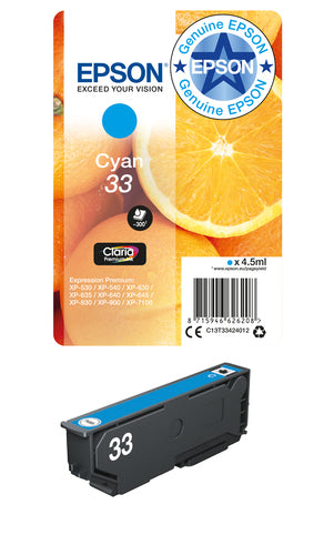 Epson Oranges C13T33424012 ink cartridge