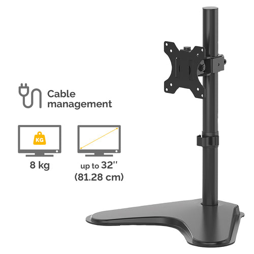 Monitor Arm Fellowes Seasa 32-Inch Adjustable Tilt Pan Rotate Black