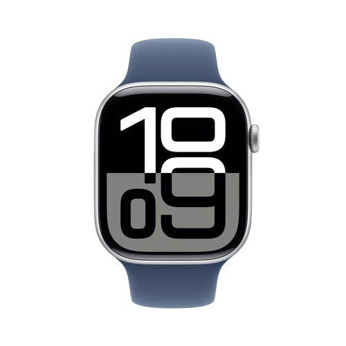 Apple Watch Series 10 GPS 46mm Silver Aluminium Case OLED Touchscreen 64GB Wi-Fi