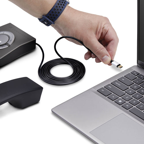 Headset Adapter StarTech.com UR9 USB-C to RJ-9 1.8m Black